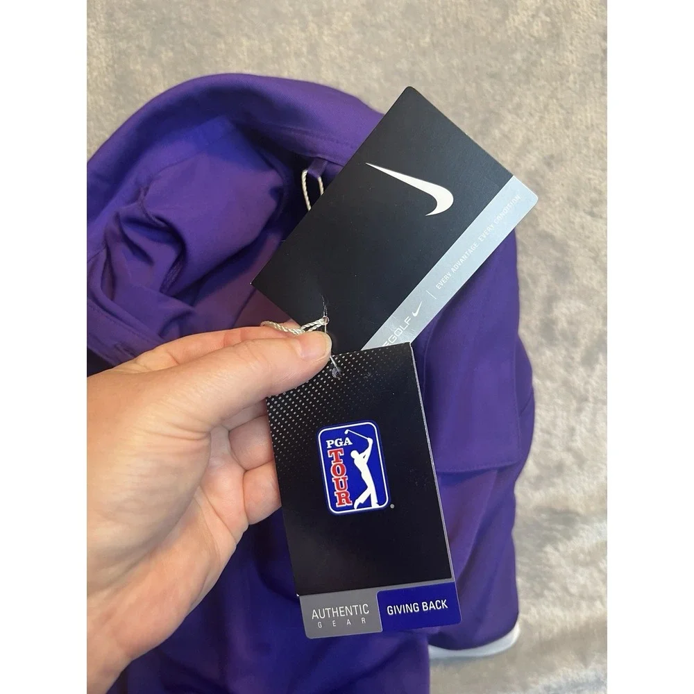 Nike Golf Womens Shirt Large Purple Zurich Classic TPC Louisiana Dri-FIT